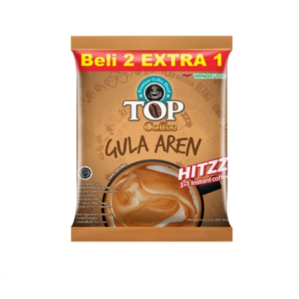 

Top Coffe Gula Aren Kopi Instan 22gr/ 15 Sachet/ Renceng
