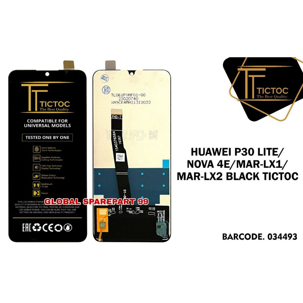 LCD HUAWEI P30 LITE MAR-LX1 MAR-LX2 / NOVA 4E TICTOC