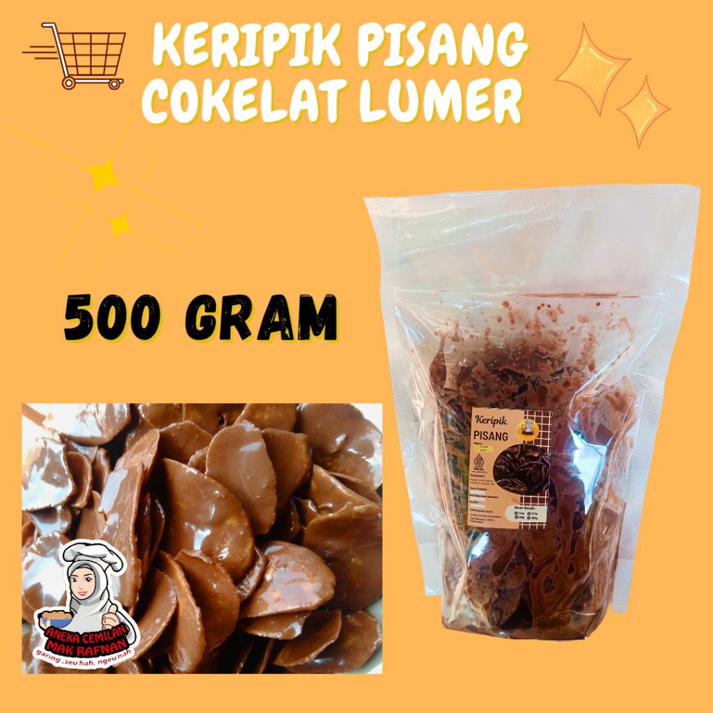 

Keripik Pisang Nangka Super Gurih renyah Fresh Rasa Cokelat Lumer