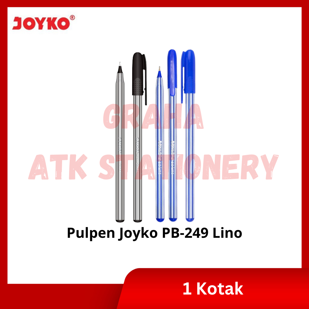 

[1 Kotak] Pulpen Joyko BP-249 Lino / Ball Pen / Pena 0.7mm Joyko BP-249 Lino
