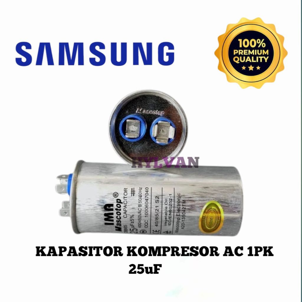 KAPASITOR KOMPRESOR AC 1PK 25uF SAMSUNG ORIGINAL IMA