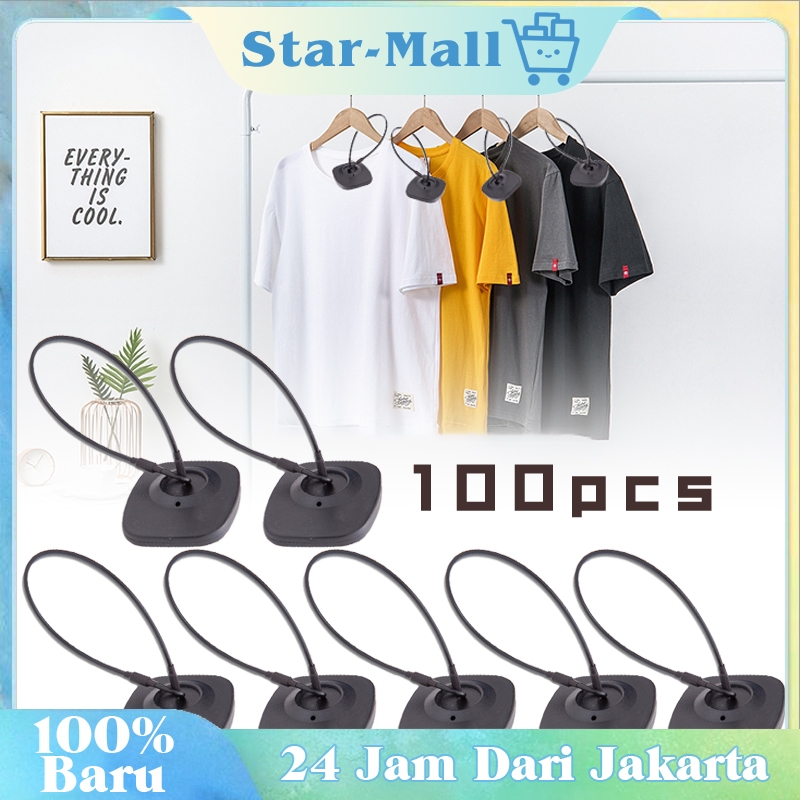 100Pcs Ensor Baju Anti Maling / Toko Pakaian Sensor Tag