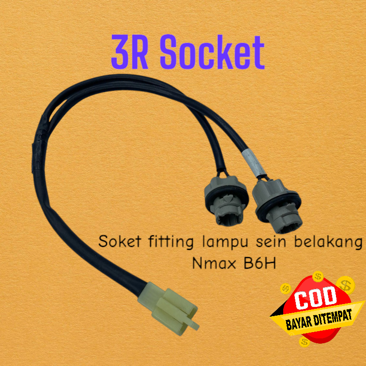 Soket fitting fiting lampu sein sen belakang Yamaha Nmax N Max B6H
