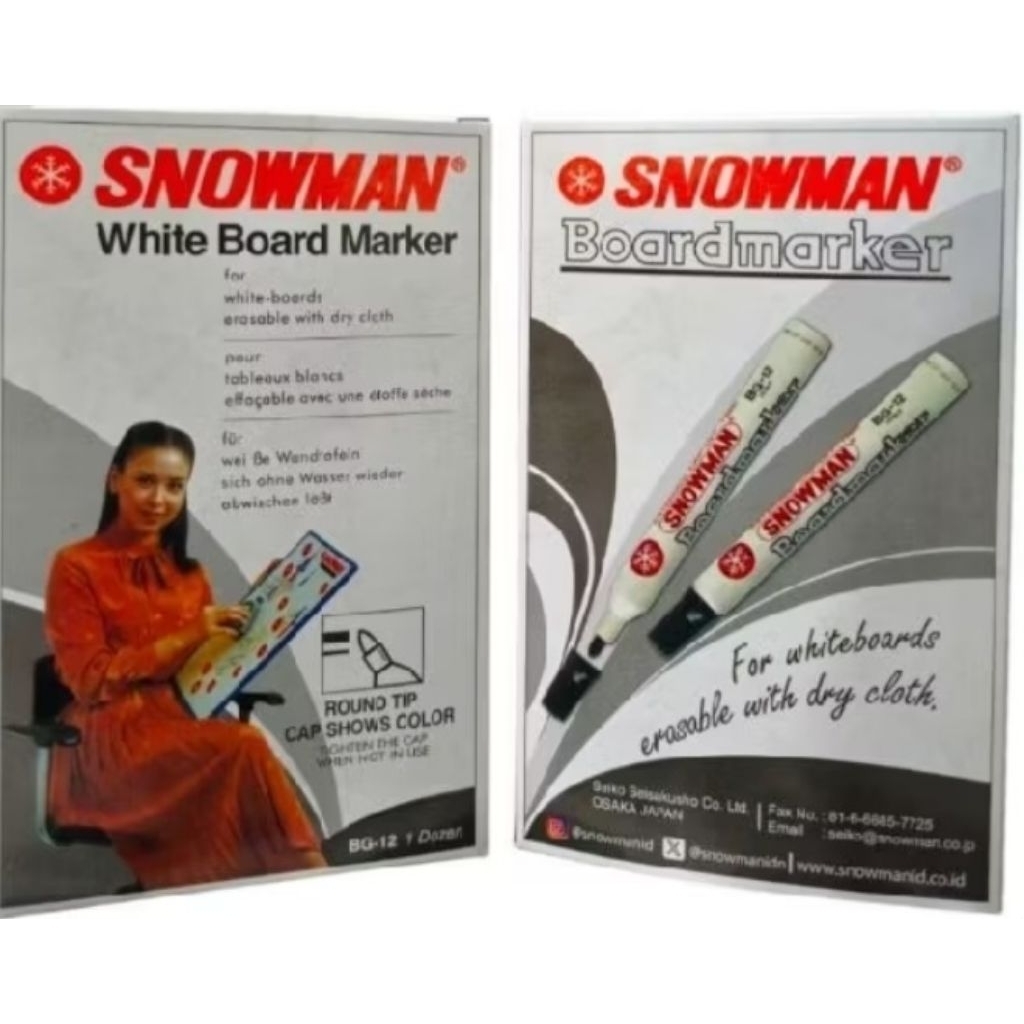 

Spidol Whiteboard Snowman BG-12 (LUSINAN)