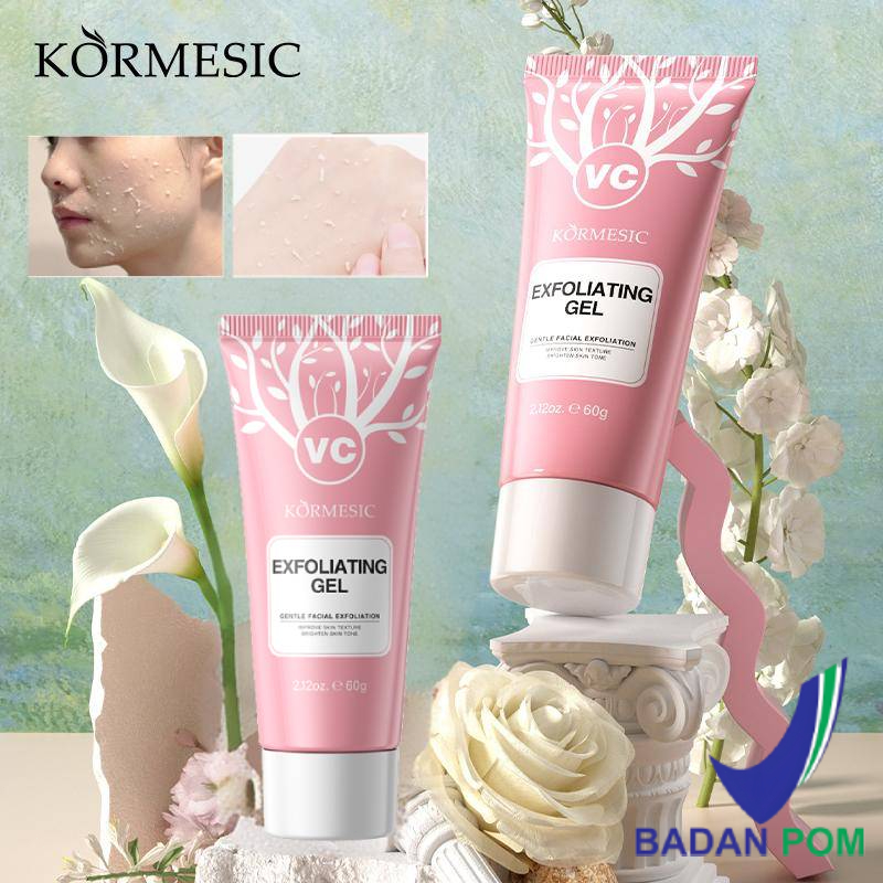 BPOM VC Exfoliating Gel Peeling wajah Pemutih Wajah Mengangkat Sel Kulit Mati Penghilang Daki Bisa D