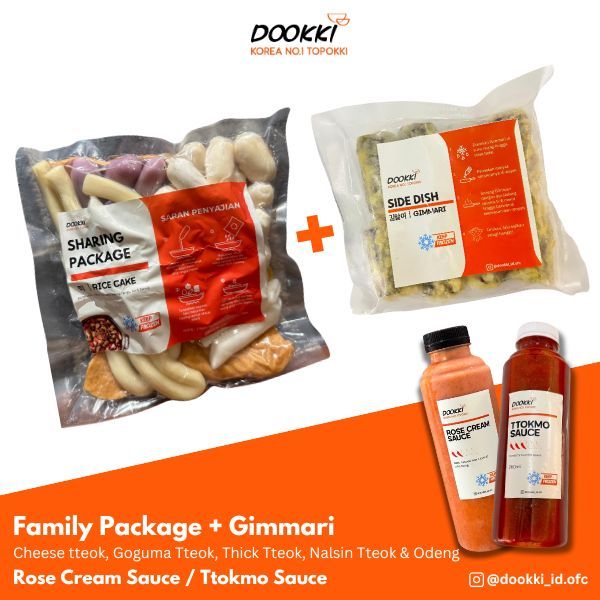 

Bundle Package - Dookki Topokki Family Pack + Gimmari Korean Deep Fried Seaweed Roll