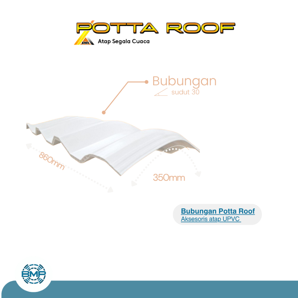 BUBUNGAN ATAP UPVC POTTA ROOF