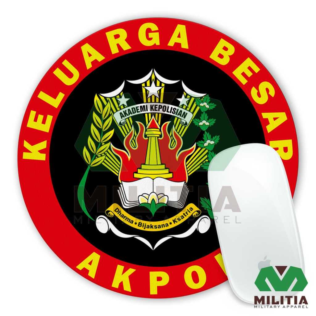 Mousepad Bulat Keluarga Besar AKPOL Akademi Kepolisian