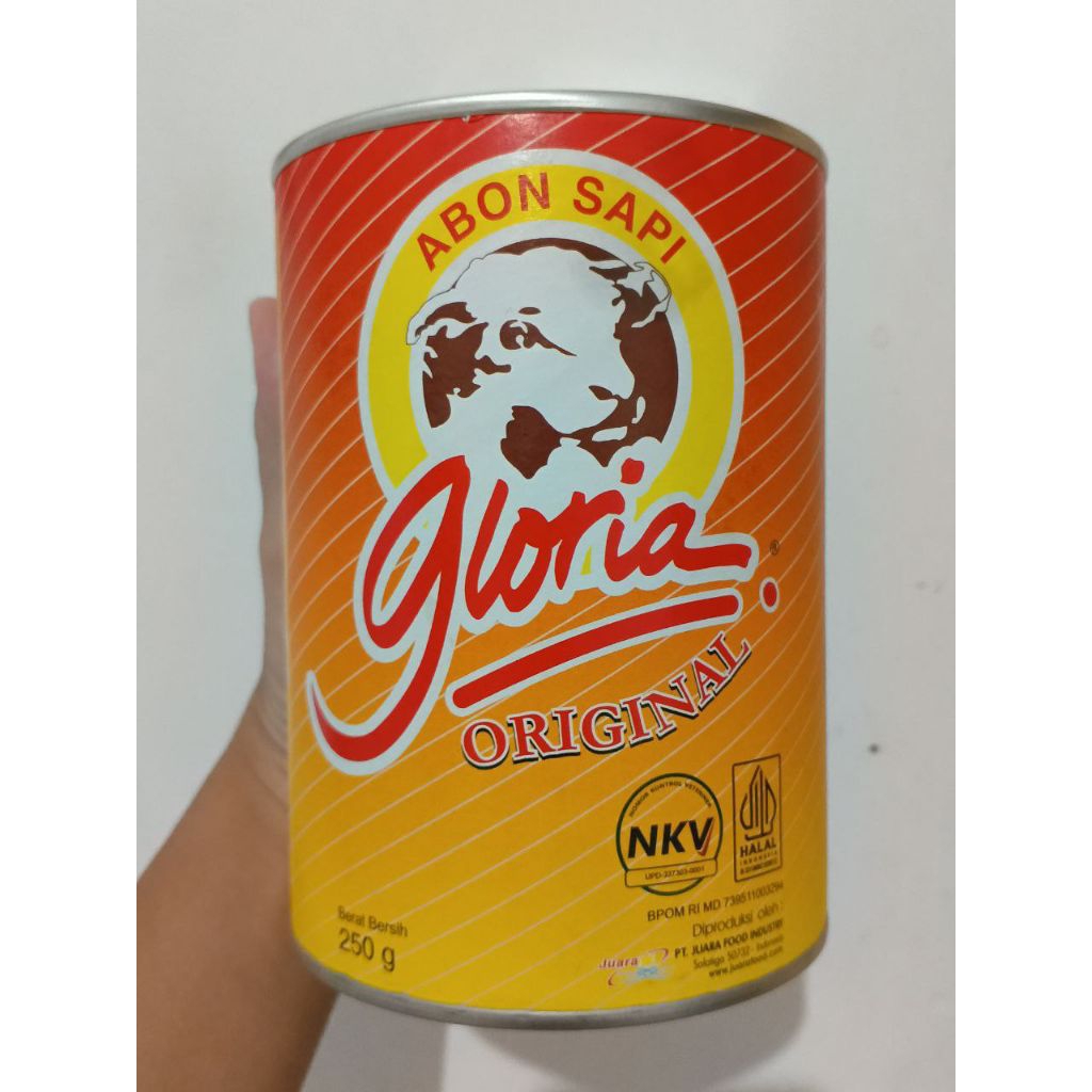 

Gloria Abon Sapi Original 250gr NEW Minus penutup karet nya hilang
