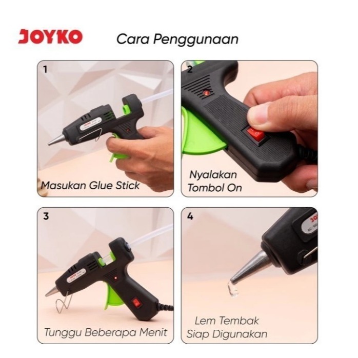 

GLUE GUN JOYKO ALAT LEM TEMBAK GG-857 TERMURAH GROSIR 3PCS