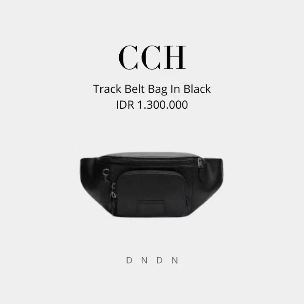 Track Belt Bag In Black