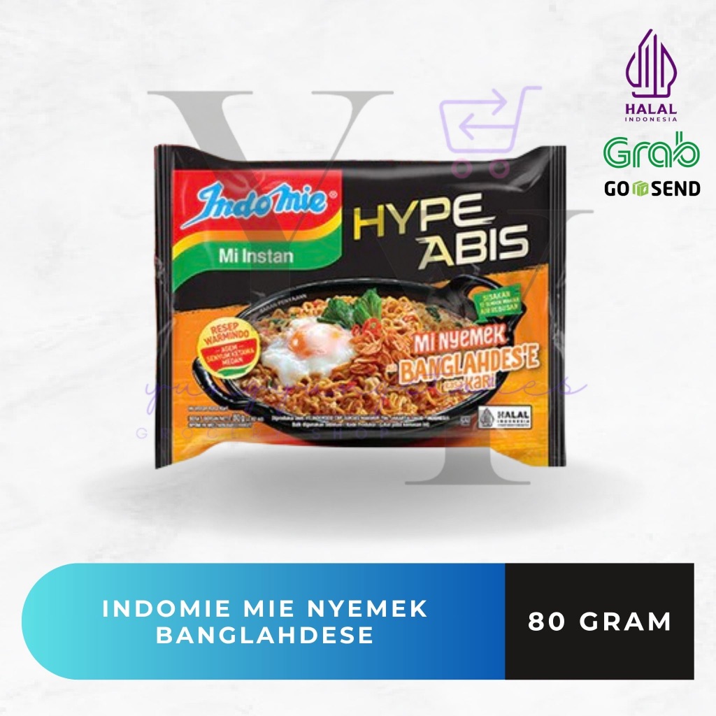 

[SATUAN] Indomie Hype Abis Mie Nyemek Ala Banglahdese Rasa Kari 80 gram