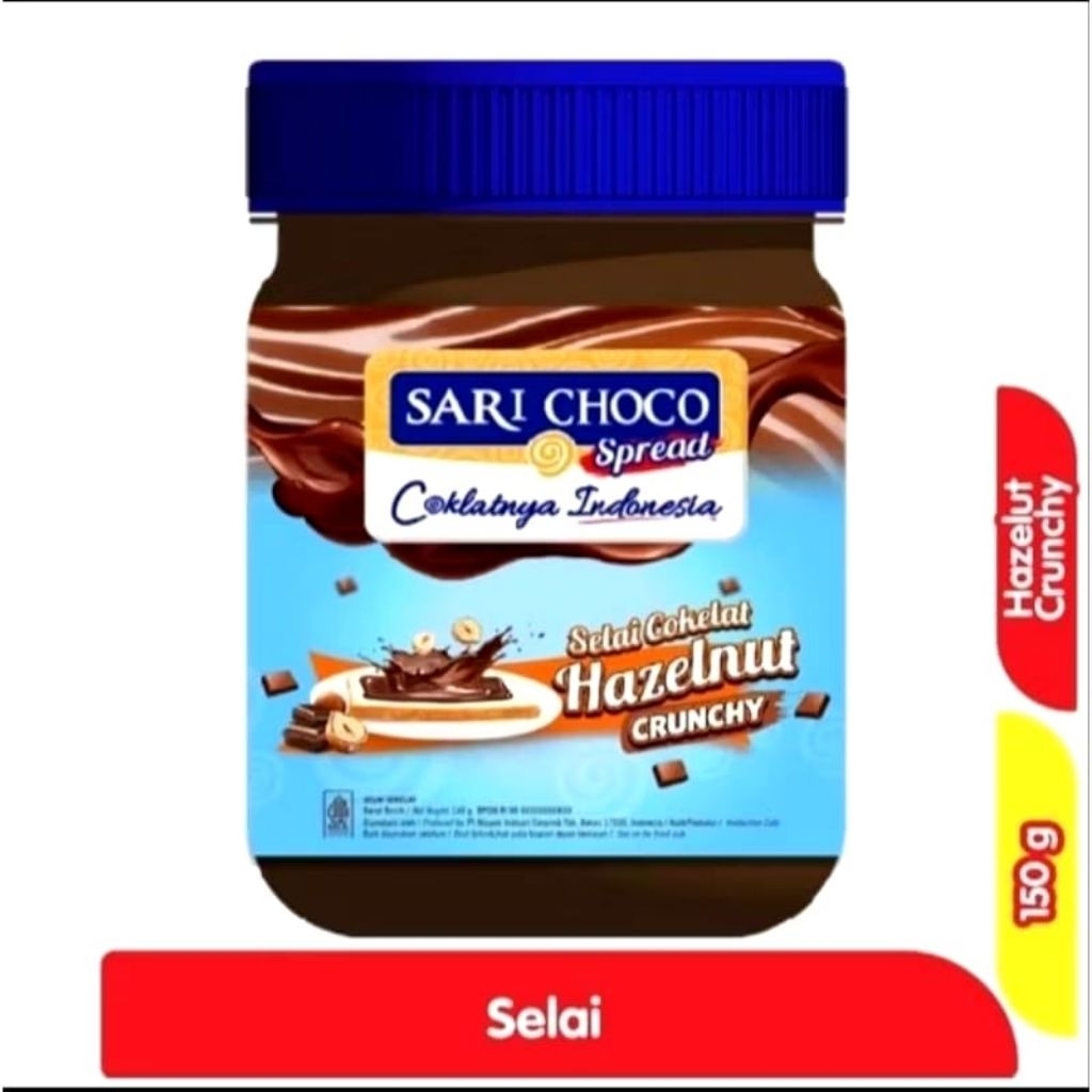 

Selai Sariroti / Sari Choco / Selai Cokelat Hazelnut Crunchy 150gram