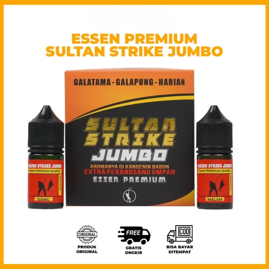 Essen Sultan Strike Jumbo Untuk Mancing Siang & Malam Hari Umpan Ikan Mas