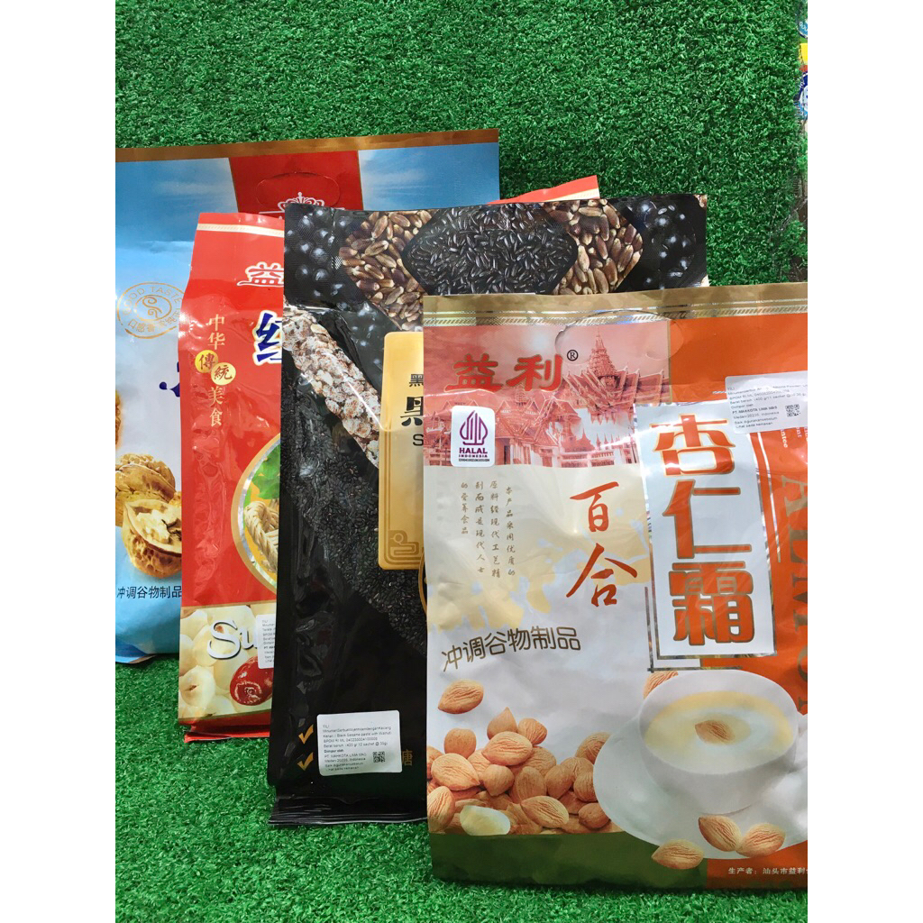 

Yi Li Foods Sachet Drink Powder Walnut / Almond / Sesame Paste / Red Jujube Lotus Seed Minuman Serbuk Impor China