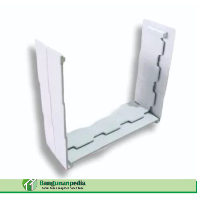 Sambungan Talang Kotak 4 inch / Sambungan Talang Air PVC