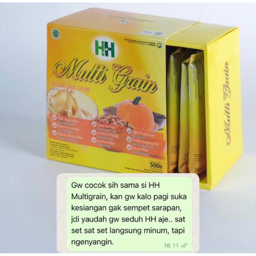

HH MULTIGRAIN HWI 100% ORIGINAL | HHMG | MINUMAN SEREAL RENDAH LEMAK BERPROTEIN TINGGI