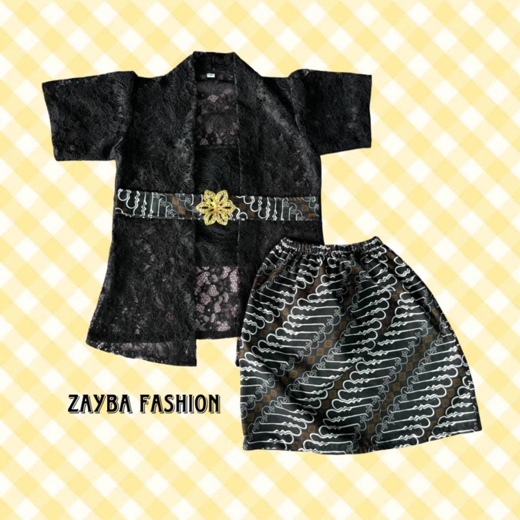 Kebaya Anak LEngan Pendek. Setelan Kebaya Pendek. Kebaya ANak Brukat