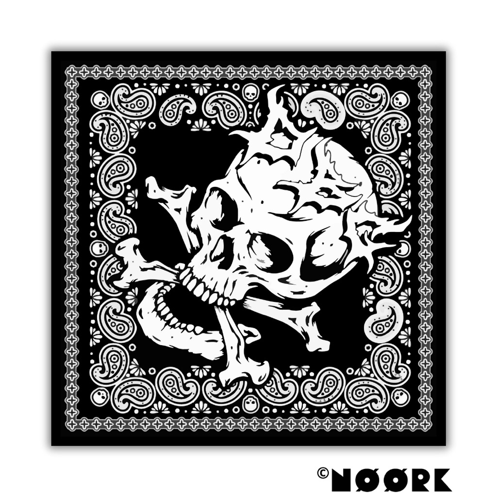NOOX - Slayer Bandana Syal Scarf Mask Premium Motif Tengkorak DBC