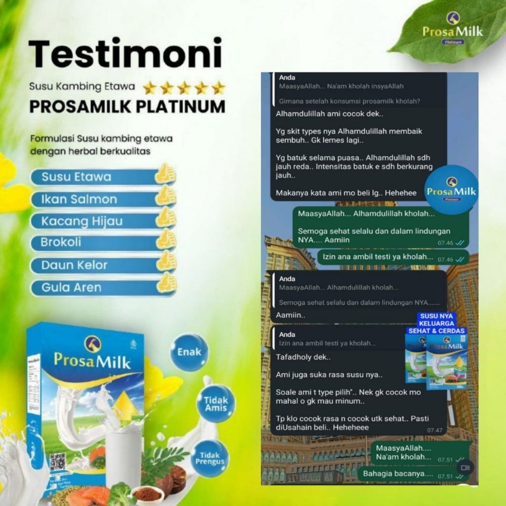 

prosamilk platinum susu kambing etawa
