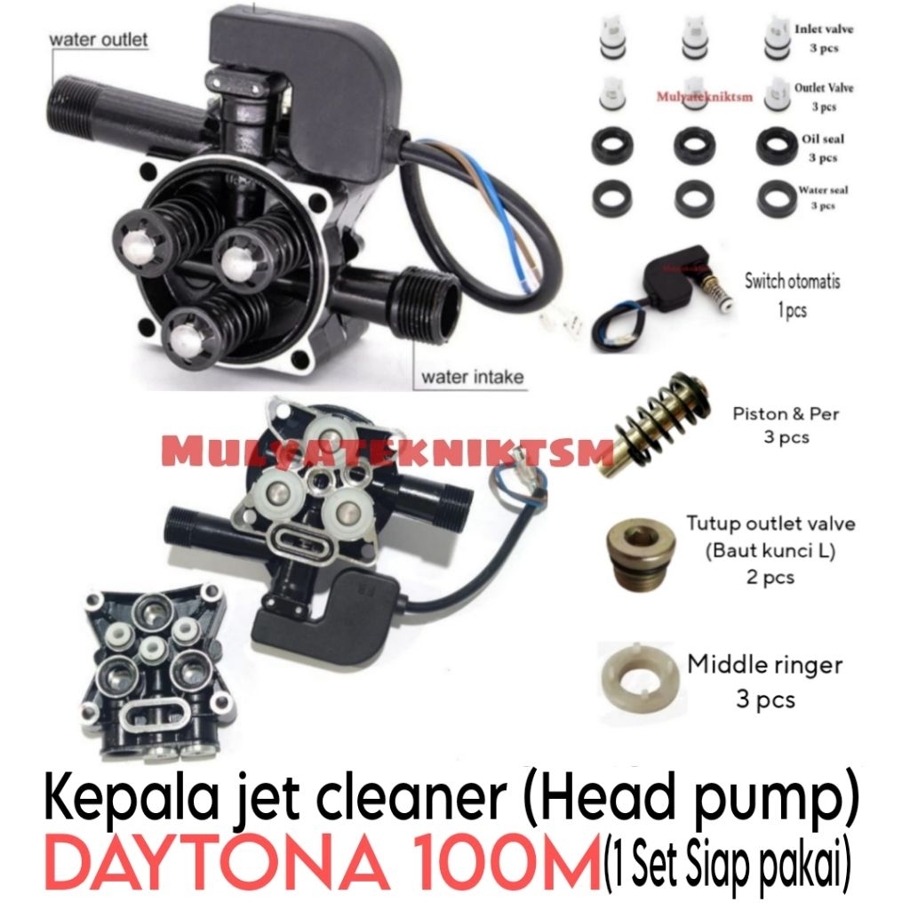 Head pump jet cleaner lakoni Daytona 100M kepala jet cleaner Daytona 100 M