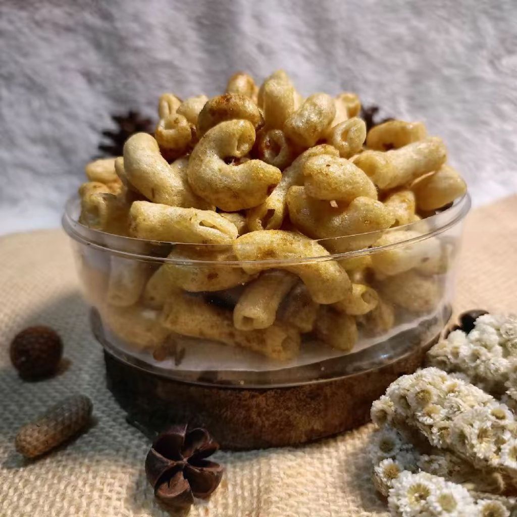 

macaroni mini rujak camilan Snack kiloan
