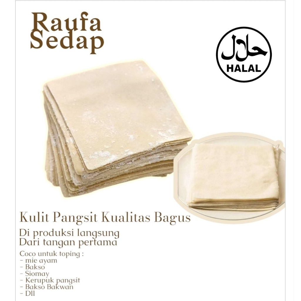 

Kulit pangsit aneka makanan ringan kerupuk pangsit