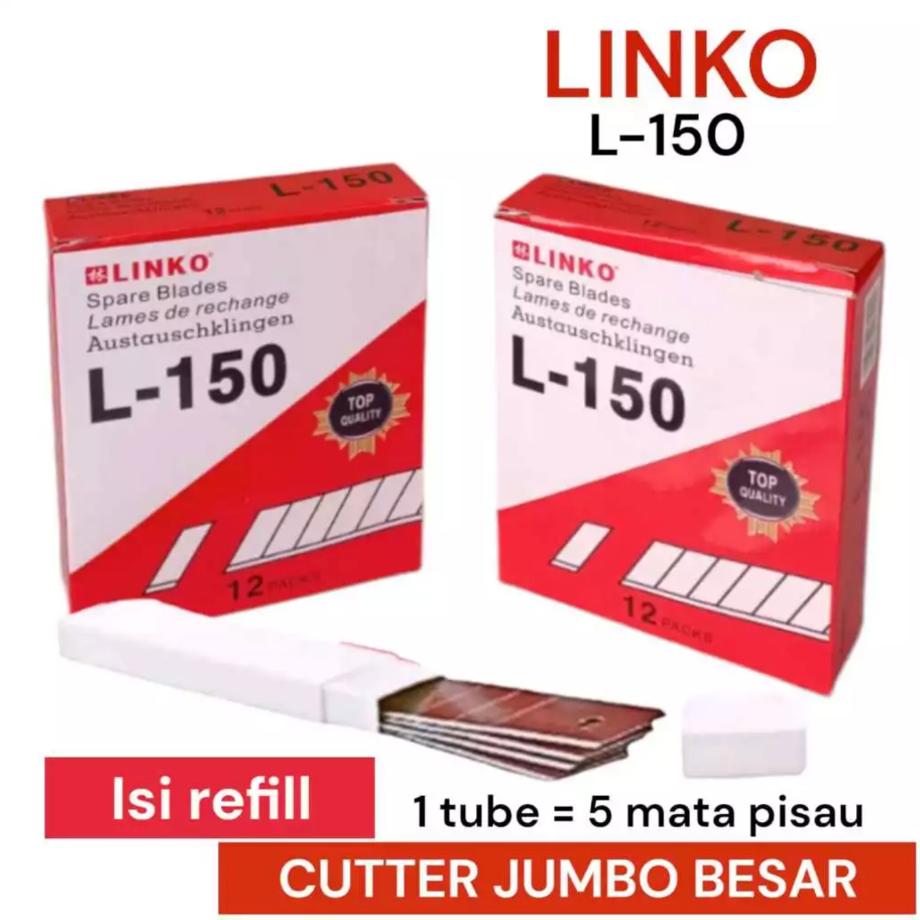 

Refill Isi Cutter BESAR / JUMBO KENK0 LINKO L150 KUAT KOKOH