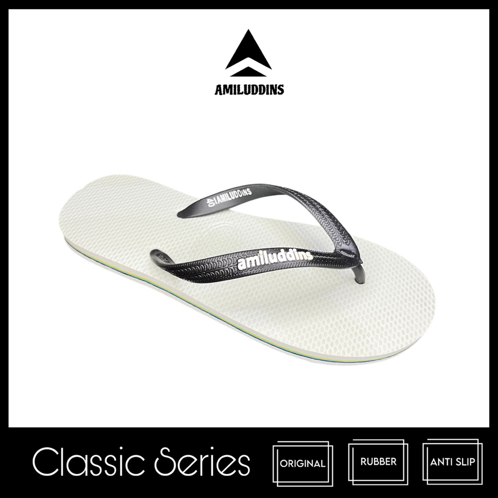 AMILUDDINS Classic 38-43 Sandal Jepit Karet Pria Wanita Casual Emboss bukan fipper bukan swallow ph