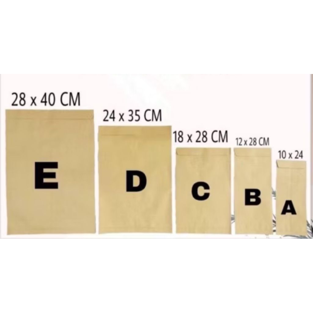 

AMPLOP COKLAT SAMSON A / B / C / D / E ISI 100 BIJI (NON PEREKAT)