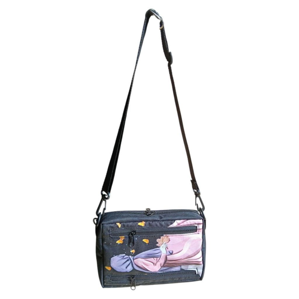 tas slempang wanita printing