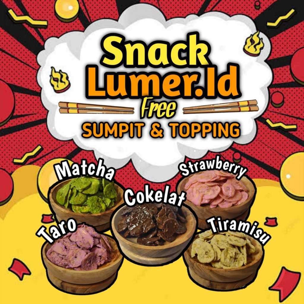 

Keripik Pisang Coklat Renyah Lumer 150gr | Camilan Manis Gurih Free Sumpit | Snacklumer.id