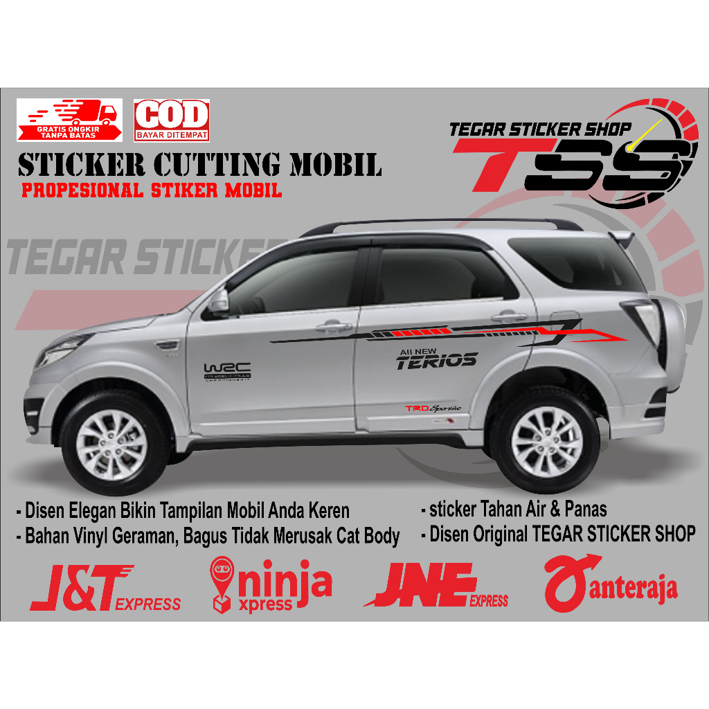 sticker mobil terios sticker mobil daihatsu terios sticker mobil terios keren sticker variasi mobil
