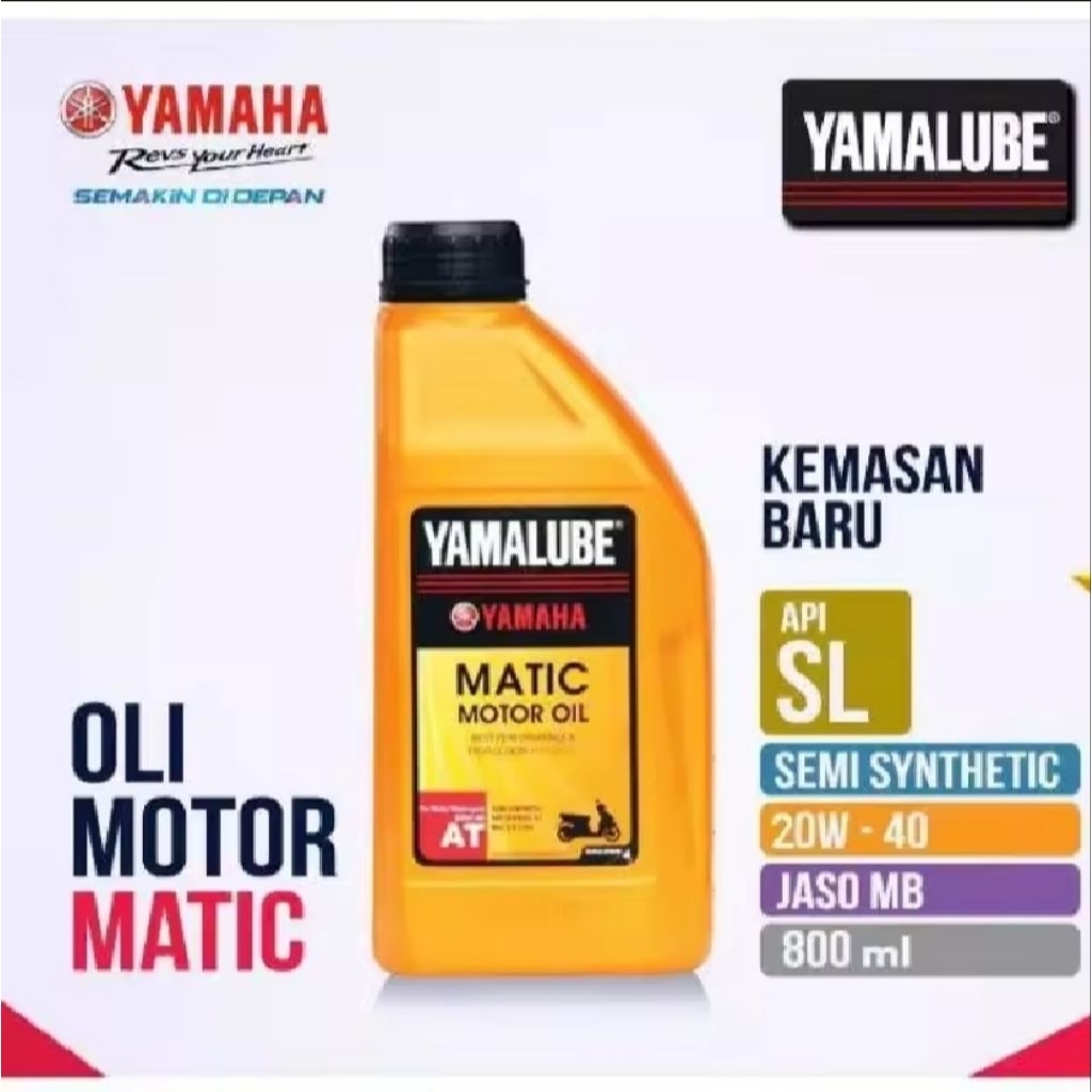 Oli Yamalube Matic 800 mL Pelumas motor Yamaha Mio J Gt Soul Sporty Smile Fino Xride Dll