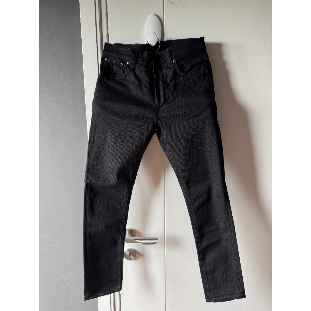 Nudie Jeans Lean Dean Dry Ever Black SECOND BERKUALITAS