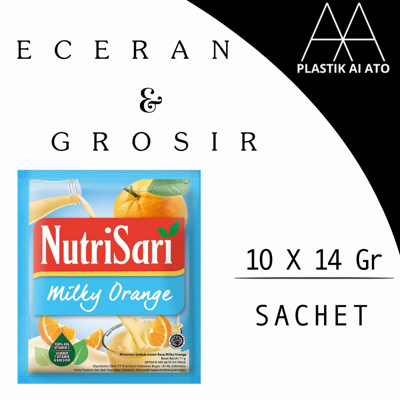 

Nutrisari Milky orange 1 Renceng 10x14gr – Minuman Serbuk Segar Untuk Warung | Harga Grosir