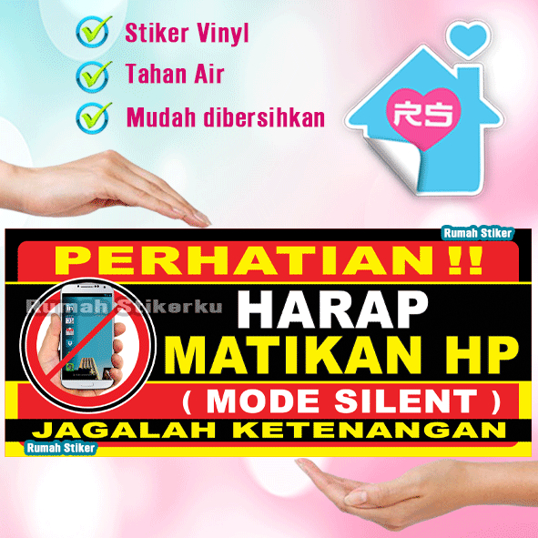 

Stiker Harap Matikan HP - silent Mode