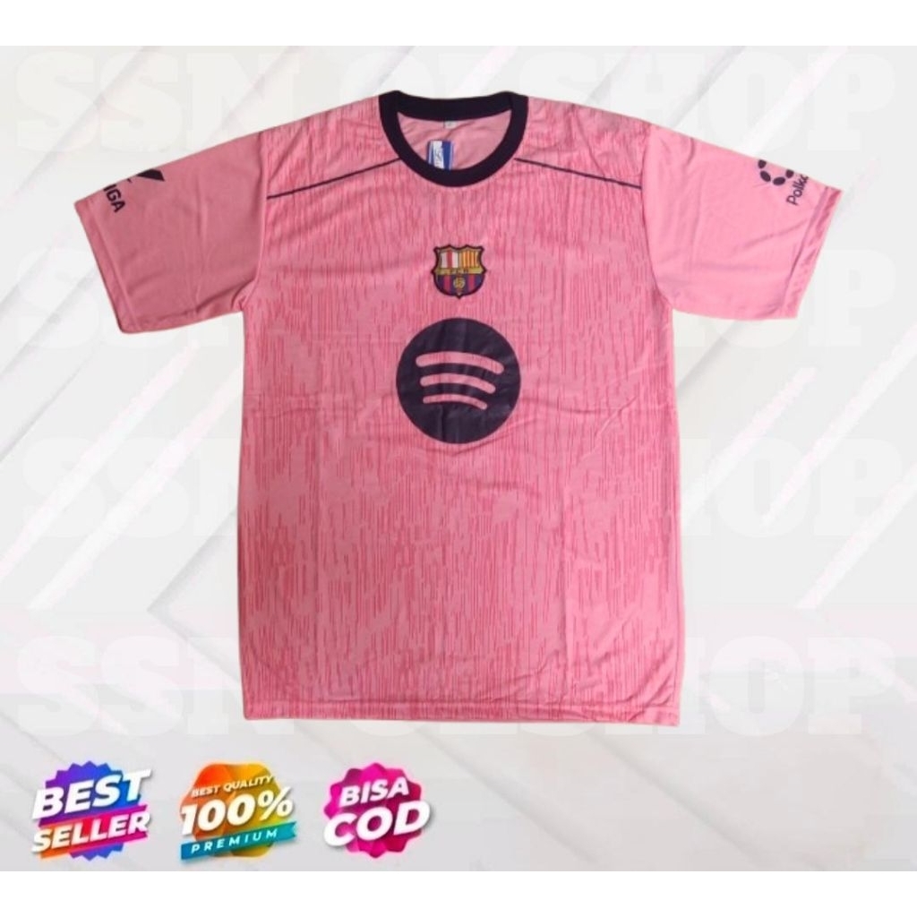 jersey barca barcelona terbaru 2026 (pink) baju bola barca barcelona terbaru pink 2025 2026 ssn olsh
