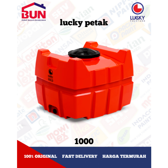 Tangki / Toren Air Petak / Kotak Lucky 1000 liter (LP 1000)