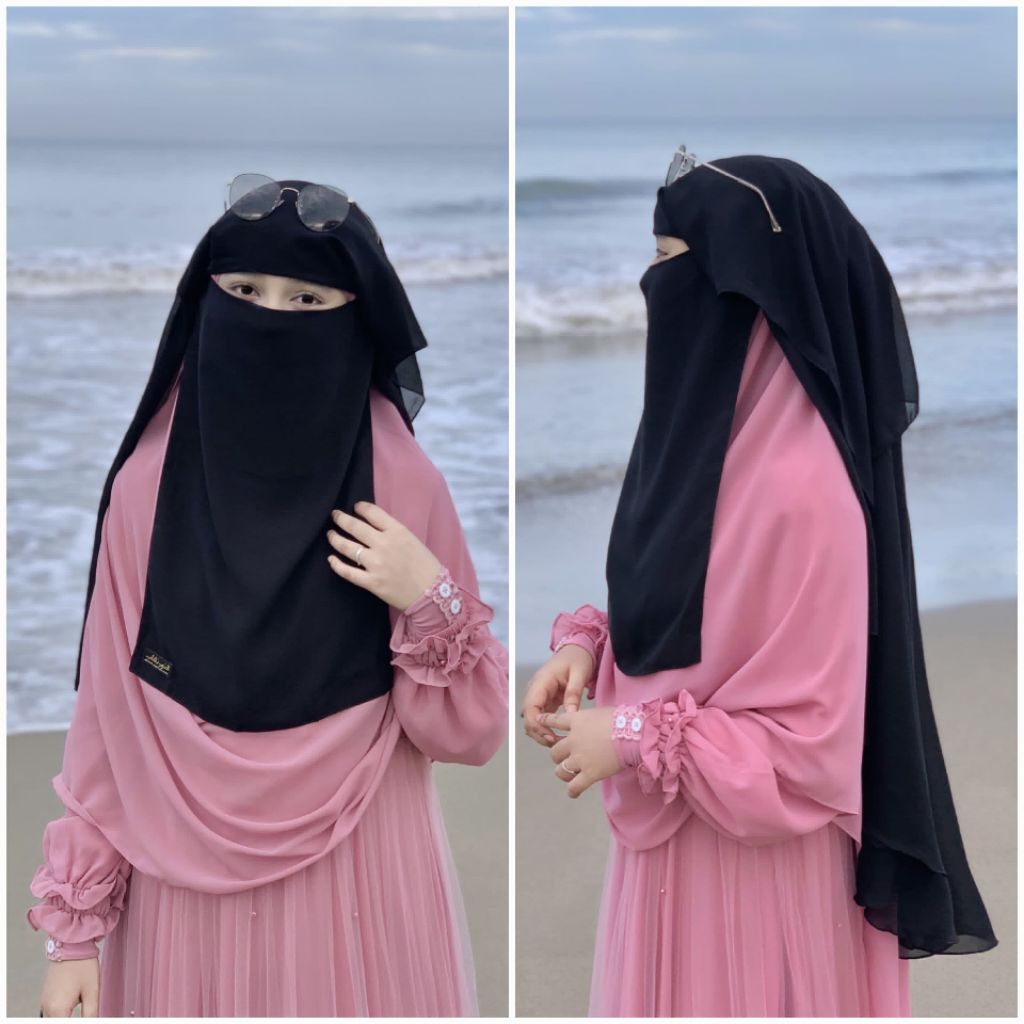 niqab Yaman 3 layer