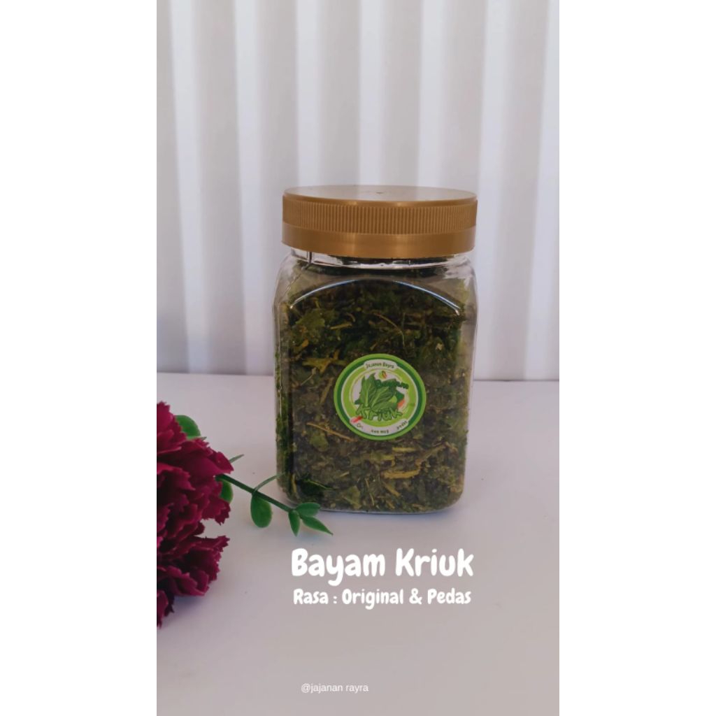 

Bayam kriuk cemilan sehat
