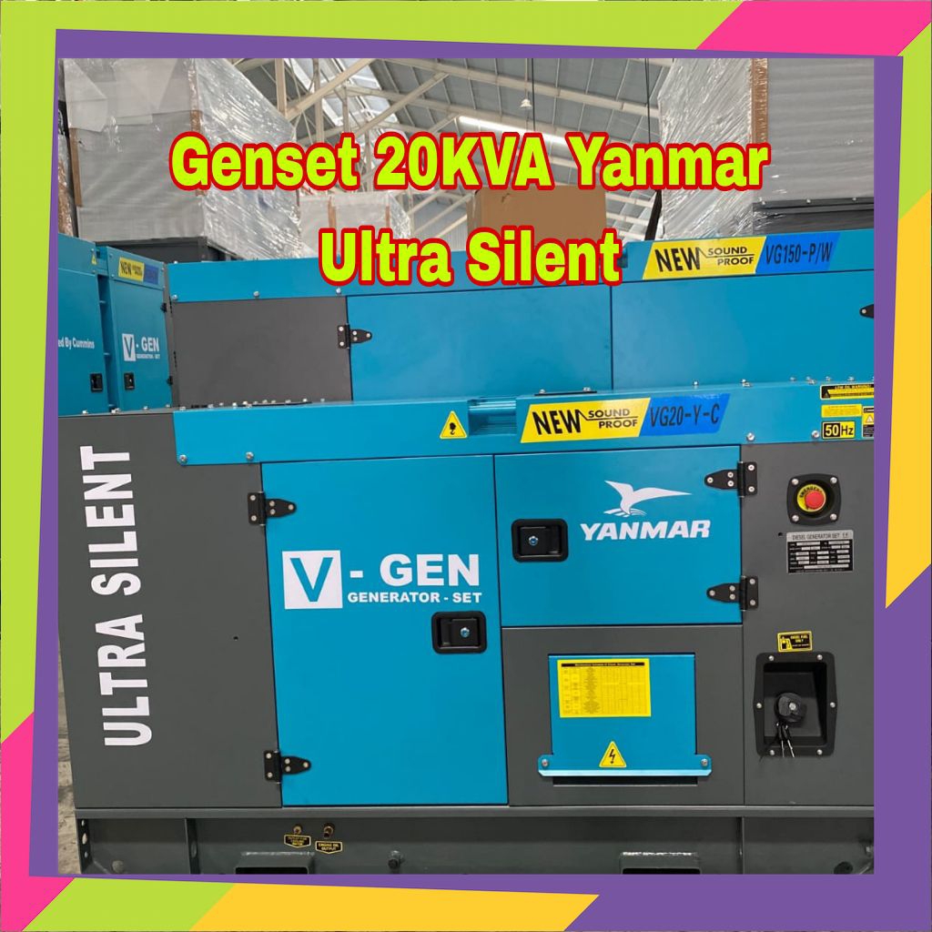 Genset 20KVA Yanmar Ultra Silent