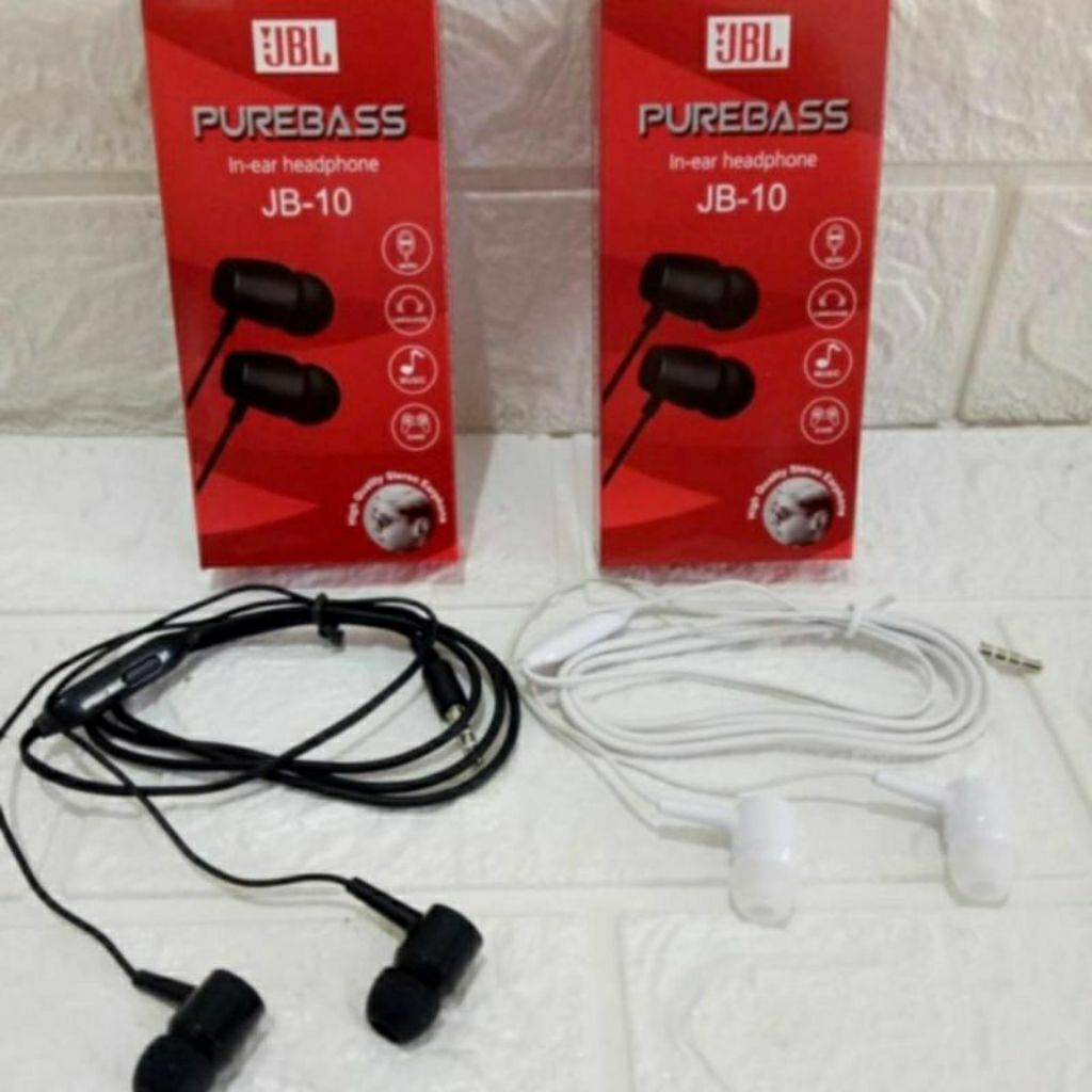 Headset Earphone JBL JB-10 Super Bass Musik ORIGINAL