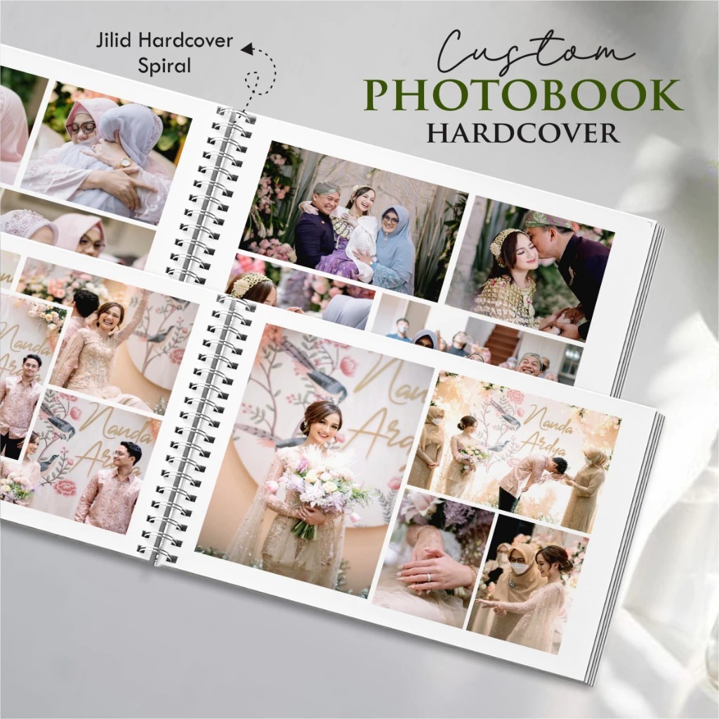 PHOTOBOOK CUSTOM HARDCOVER - BUKU ALBUM FOTO AESTHETIC PREMIUM TEBAL - PHOTOBOOK WEDDING