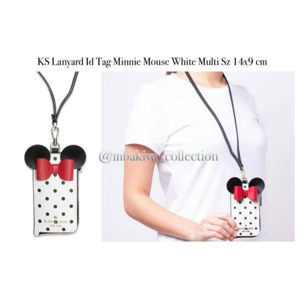 

K S Lanyard ld Tag Minnie Mouse White Multi