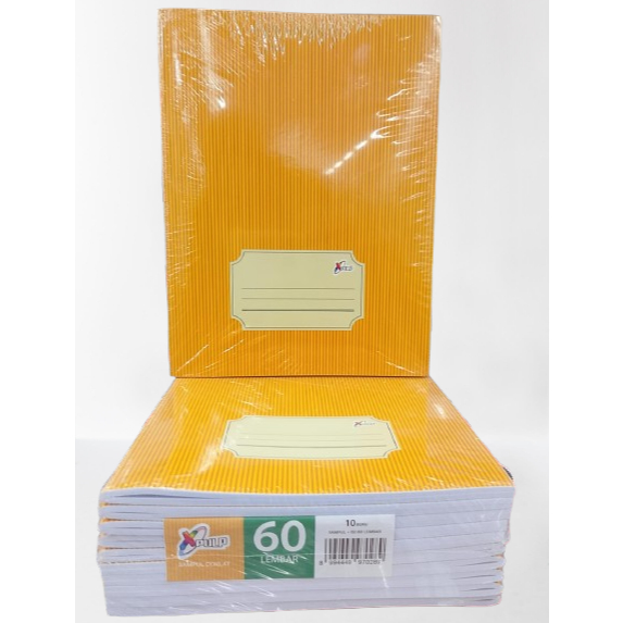 

BUKU TULIS XPULP 60 LEMBAR 1 PACK ISI 10 BUKU