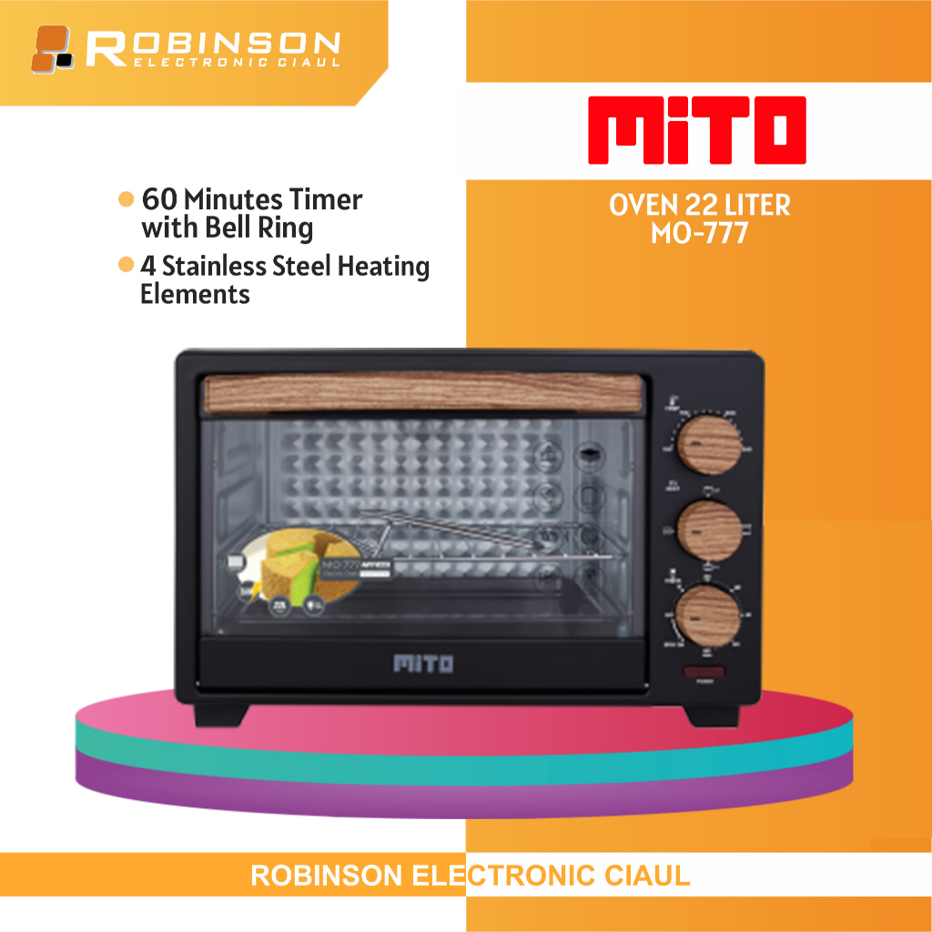 Oven Mito Mo-777 22 Liter: Low Watt Oven Listrik