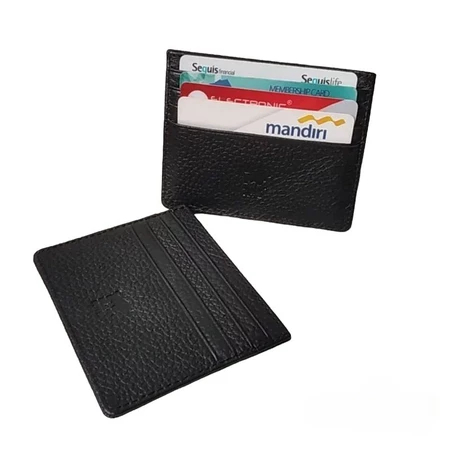 COD Dompet Kartu Tipis Kulit Asli Dompet Kartu Pria Kulit Asli