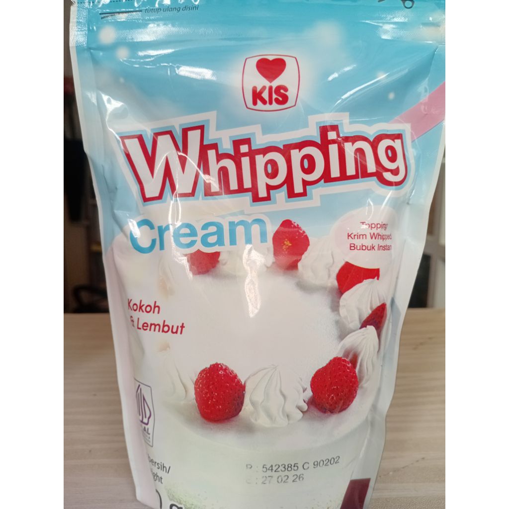 

WHIPPING CREAM KISS 300G RASA MANIS PRAKTIS