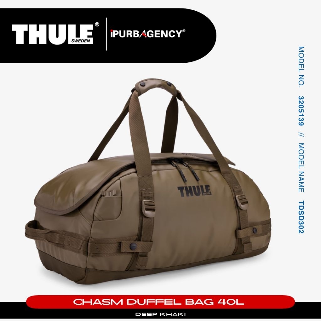 Thule Chasm 40L Duffel Bag - Deep Khaki 3205139